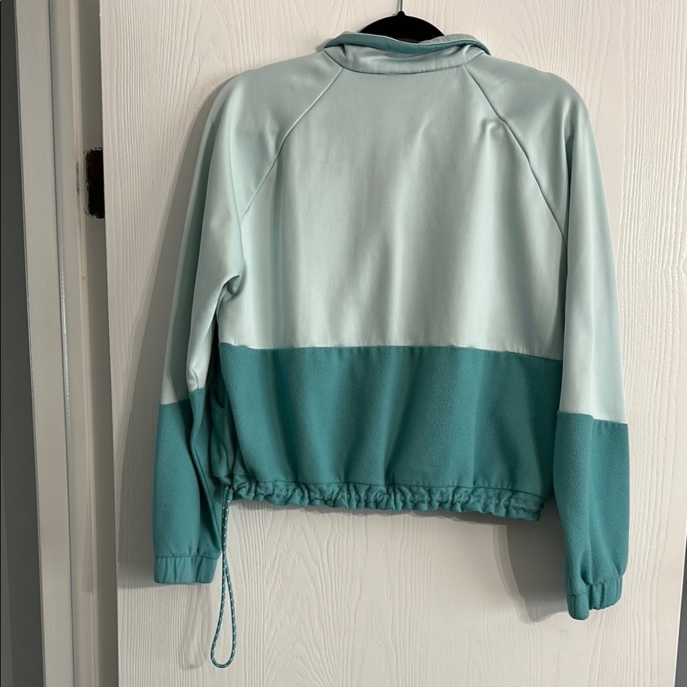 Adidas Teal Bomber Jacket Lightweight Sporty - Picture 2 of 6